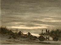 AA 038
<br/>
Het IJ bij zonsopgang
<br/>
<em>Cate, Hendrik Gerrit ten (1803-1856)</em>